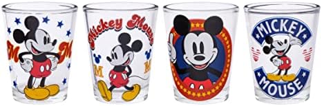Silver Buffalo Disney Classic Mickey Mouse 4 Pack Mini naočale, 1,5 unci