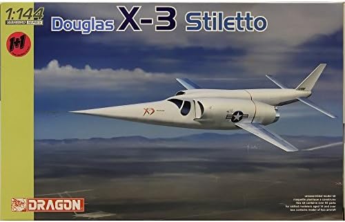 Dragon Modeli Douglas X-3 Stiletto Jet Avioni, Skala 1: 144, Paket Blizanaca