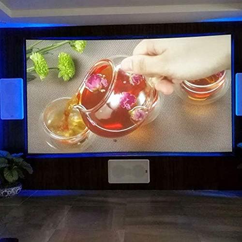 LDCHNH 4K 16: 9 Bijeli tkani akustični prozirni Prilagodite 3D zakrivljeni ekran projektora fiksnog okvira za projekcijski ekran kućnog kina
