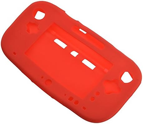SOFT gumeni silikonski zaštitni poklopac kože za Nintendo Wiiu Controller Crvena