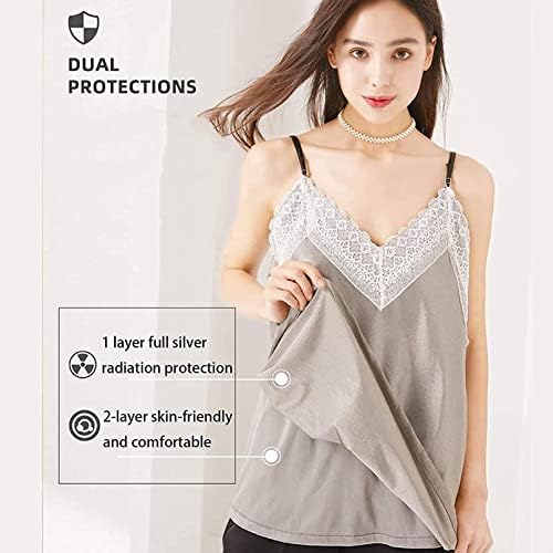 Kfjzgzz Majčiteljska odjeća za zaštitu od zračenja, srebrna vlakna zaštitna tkanina EMF anti-zračenje odjeća provodljiva mreža EMF zaštitna tkanina