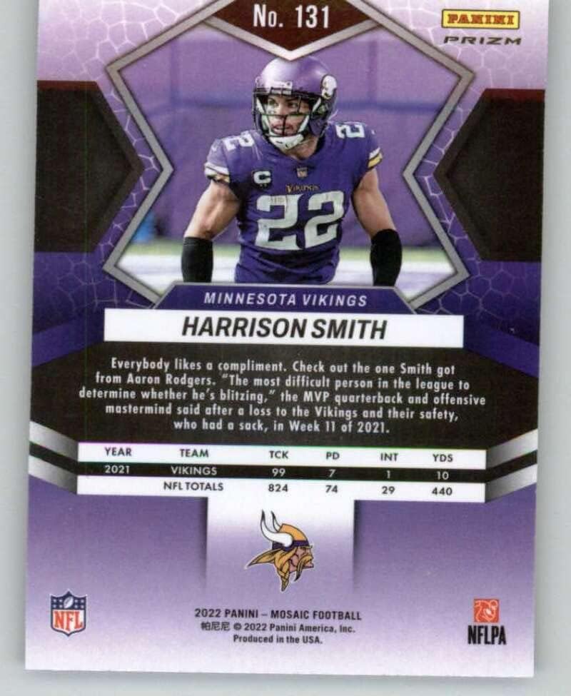 2022 Panini mozaik mozaik paralelno 131 Harrison Smith Minnesota Vikings NFL fudbalska trgovačka kartica