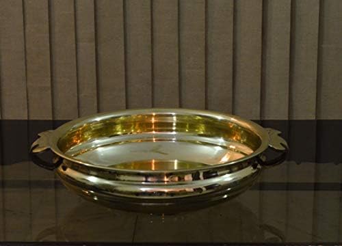Tangerina Brass Urli lon / Uruli posuda u običnom dizajnu za dom / uređenje uređenja i poklon