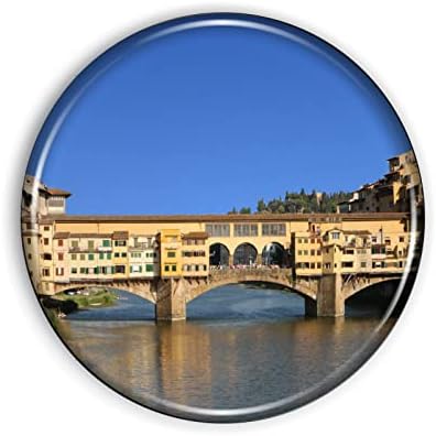 Florence Ponte Vecchio Magnet jaka i fleksibilna Firenca Ponte Vecchio Magnet za frižider 1,1 inča epoksidna kupola