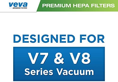 VEVA 2 Premium Vacuum HEPA filteri Set kompatibilan sa Dyson V7 & V8 apsolutni i životinja usisivači, Filter deo # 967478