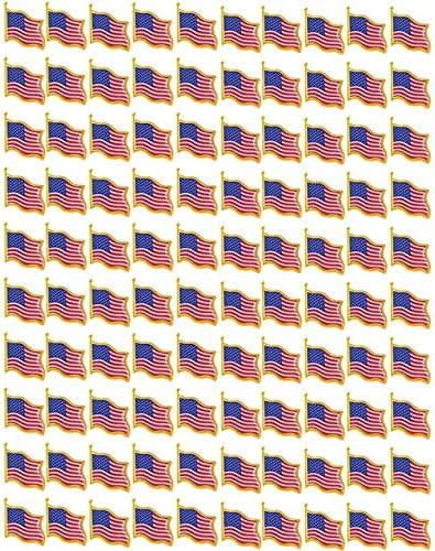 TANG SONG 100 kom igle za Revere američke zastave Sjedinjene Američke Države igla za značku SAD Patriotska