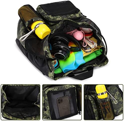 Lohol mrežasti ruksak sa torbom za cipele, izdržljiva torba za plivanje sa ručkom za sportska teretana Yoga