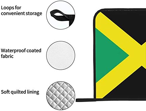 Držači za zastave Jamaica za kuhinjski otporan na toplinu otporni na toplinu otpornost na toplinu 2 kom. Držač lonca sa džepom 8 × 8 inča za kuhanje i pečenje