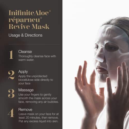 InfiniteAloe Biocelulose Fiber maska za lice, Réparneu Revive Anti Aging Maska za lice
