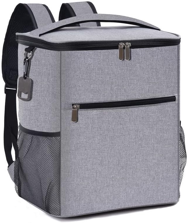 Ykbtp kapacitet Ice Bag Cooler ruksak Prijenosna termo torba za muškarce i žene frižider piknik vodootporna