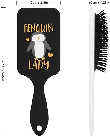 Penguin Dama četkica za kosu slatka četkica za vazdušni jastuk za muškarce za muškarce Poklon za kosu