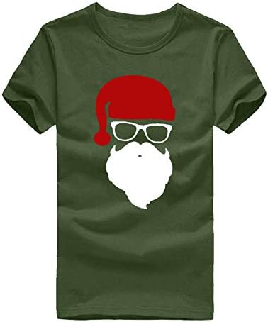 Overmal crtani kratki rukav Santa Funny majica Muška modna majica O-izrez