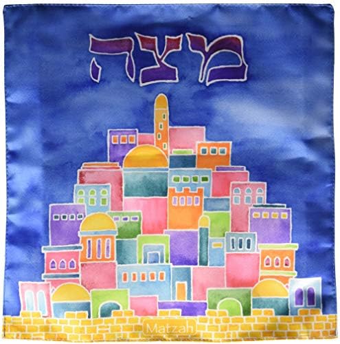 Rite Lite Jerusalim Dizajn Matzah Cover - Moderan i moderan Pesach Seder torbica Matzah Hebrejski Haggadah