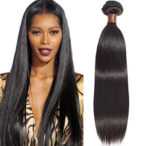 BLACKMOON HAIR brazilska Djevičanska ravna ljudska kosa jedan paket 26inch ravna kosa tkati produžetak neobrađena ravna kosa snop prirodna crna