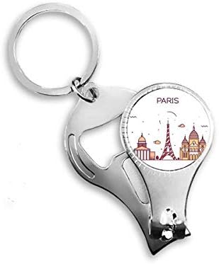 Pariz Francuski ravni orijentir uzorak nail nipper prsten za ključeve ključeva clipper clipper