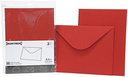 Šarena kutija 17 & nbsp;koverta za poštu u boji, pakovanje od 2 & nbsp; Rubin