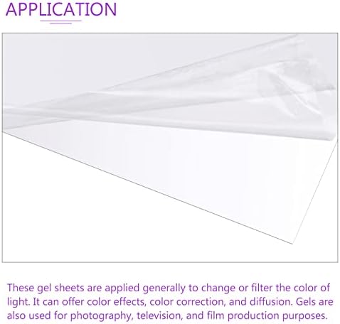 DMiotech 10kom korekcijski Gel Filter za svjetlo prekrivanje prozirnih plastičnih PVC listova prozirnih za fotografije,Film, Video