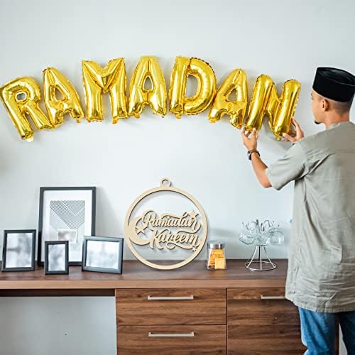 Eid Mubarak ukras drvena ramazan u obliku vrata vrata eid al fitr ramadan šuplje drvo vješanje znakova Islam