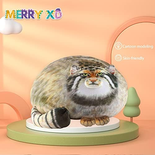 Merryxd CAT plišani jastuk slatki punjeni životinje meke plitke, plišani plišani bacanje jastuk za lutke velike plišane igračke za djevojke dječačke djevojke (12in)
