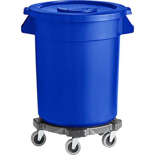 32 galon plava komercijalna kamena kante sa poklopcem i kolicama, kuhinjski otpad, kantu za smeće,
