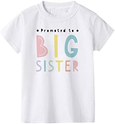Promoviran u velike sestre T majice vrhovi dječje djevojke starije sestre ties braća od outfit