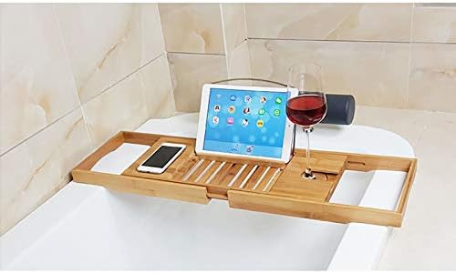 Teerwere kupatilo za kadu bambusov kade nosač Višenamjenski stalak za pohranu Mobilni telefon WC uvlačivo uvlačenje