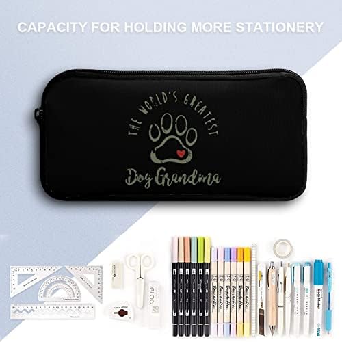 Pas baka veliki kapacitet pernica za odlaganje olovke torbica Organizator za kancelarijski materijal prenosiva torba za olovku sa patentnim zatvaračem
