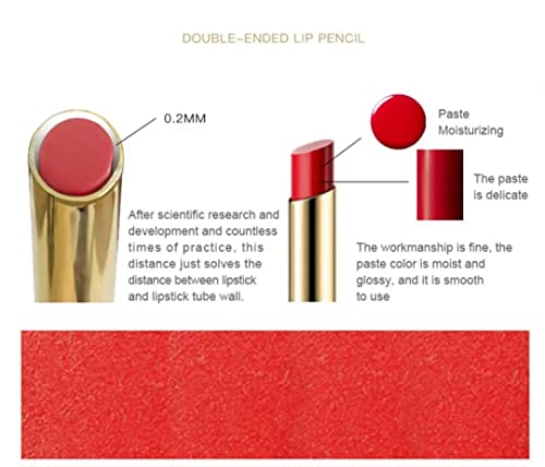 Duo ruž za usne olovka za usne 2 - u - 1 uvlačivi alat za šminkanje twist-up dizajn, dugotrajan, visoko pigmentirana