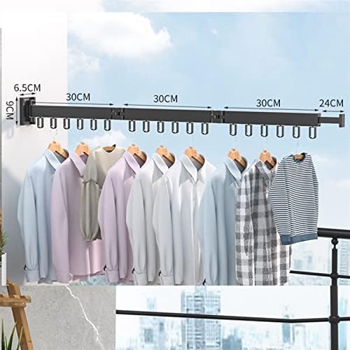 UNNS sklopivi stalak za sušenje sklopivi stalak za sušenje odjeće zidni uvlačivi stalak za sušenje odjeće