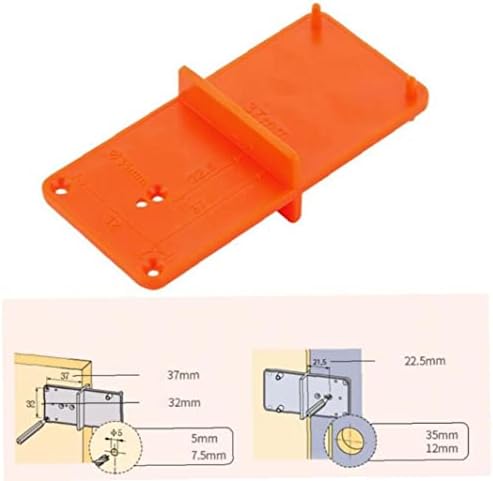 Ruluti 40mm vodič za bušenje rupa lokator otvarač rupa šablonski ormarići za vrata DIY alat za alat