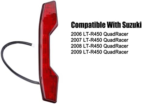 MINSTAR zadnje svjetlo crvena LED za Suzuki LT-R450 2006 2007 2008 2009, zamjena zadnjeg svjetla kočnice #35710-45G00
