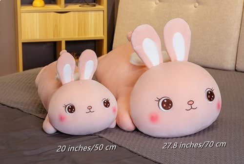 Joson 20 inčni Pink Bunny plišani jastuk za životinje, slatka zeko lutka plišana igračka, uskršnja, božić, rođendanski poklon