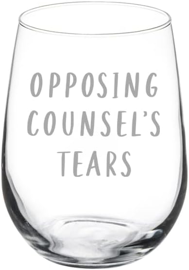 MIP Wine Glass pehar suprotstavljenih advokata suze smiješno advokat advokat diplomirani poklon