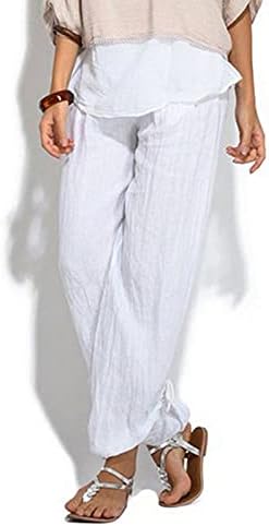 Miashui džepne tajice plus veličine čvrste labave hlače casual ženska modna pantalona noga 3xl joga