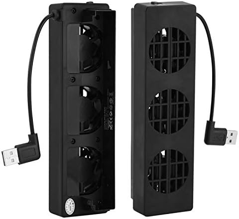 Pokerty9 USB ventilator za hlađenje, učinkovito rasipanje toplote Podesite brzinu hlađenja mali i kompaktni ventilator za hlađenje za prekidač sa 3 ugrađenim fanovima za igru