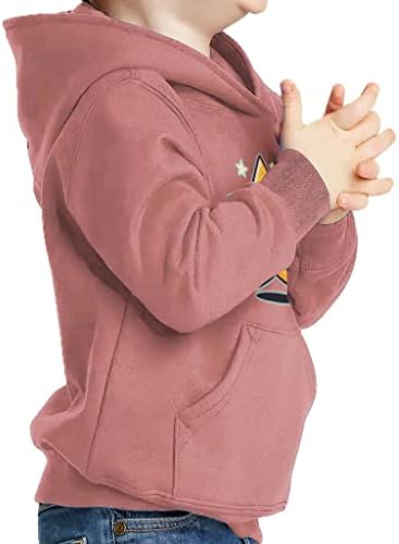 Smiley Star Toddler Pulover Hoodeie - Cute Star Sponge Fleece Hoodie - Odštampan hoodie za djecu