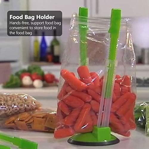 6kom plastična torba za čuvanje hrane držač za držače Handsfree torbe Regali Kućni Kuhinjski dodatak zeleni
