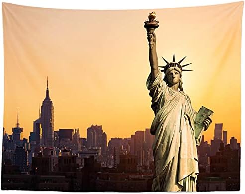 CORFOTO tkanina 9x6ft Kip slobode pozadina tema fotografija Američka Noćna statua New York City