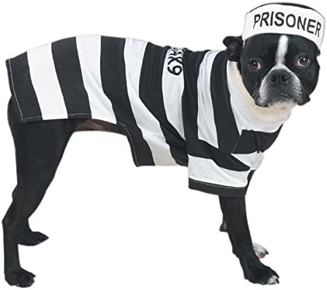 Casual Canine zatvorske nošnje za pse Obucite svoje štene kao zatvorenik u prugama Odaberite veličinu