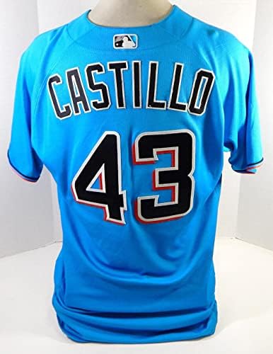 Miami Marlins Castillo 43 Igra Polovni Blue Jersey 46 DP22237 - Igra Polovni MLB dresovi
