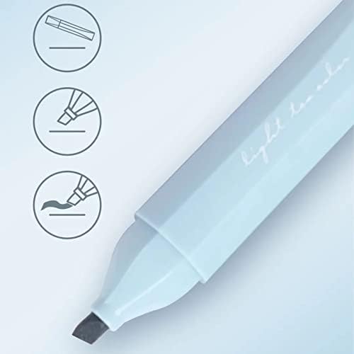 UEXINGOO Highlighteri, olovke za označavanje u 6 različitih boja , suho vrh dlijeta-brzo netoksični markeri za