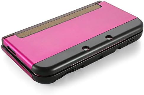 TNP zaštitna futrola kompatibilna sa Nintendo New 3DS XL ll 2015, Hot Pink-Plastic + Aluminium Full Body Protective Snap-on Hard Shell skin Case Cover Novi modifikovani dizajn bez šarki