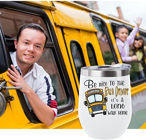 Coolertaste Vozač autobusa pokloni za žene i muškarce, školski autobus zahvalnost vozač pokloni,