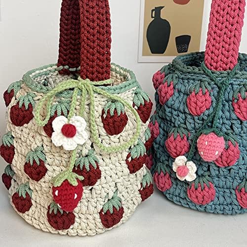 ZCMEB Jawberry DIY ručno pleteno vrećicu kante Crochet vune novajlija