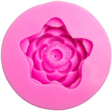 1pc Veličina lotos cvjetnih oblika 3D kalupa Silikonski kalup sapun sapun sa sapunom za sahranitelj sa šećerom Čokoladni bakeware