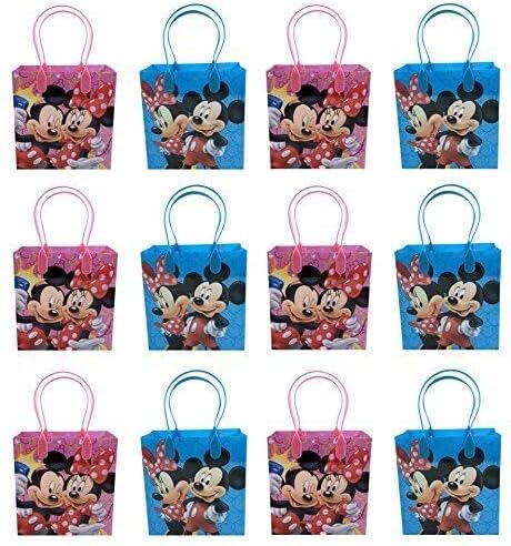 24PC DISNEY MICKEY MINNIE MOUSE GOODIE TORBE ZA ZABAVU FAVOR TORBE POKLON TORBE