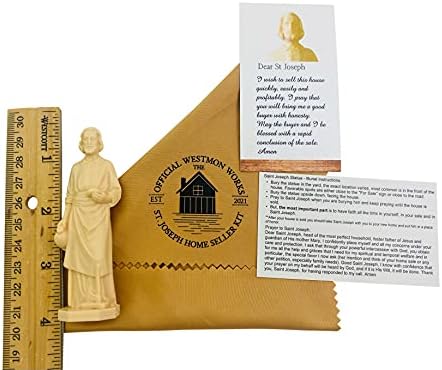 Službena sveta Joseph statua za prodaju domova sa karticom s uputama i kućnom molitvom sa rashrambenim platnom