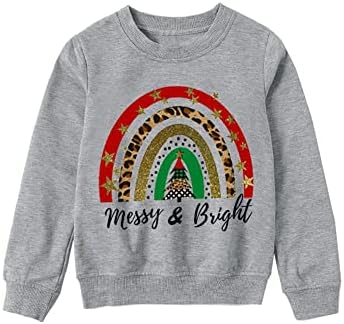 Mama i ja božićne dukseve dugih rukava okrugli vrat pulover džemper vrši porodicu podudaranje odjeće OOTD