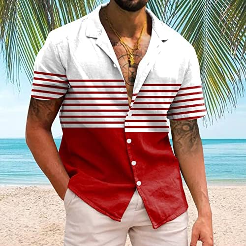2023 Novi muškarci Casual Scroeve Spring Summer Shortwn vrat 3D tiskane majice Modne majice