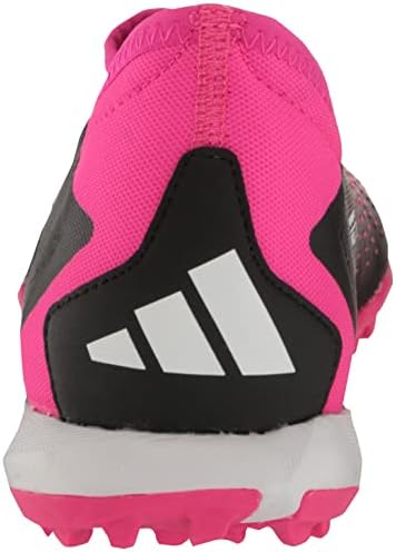 Adidas Unisex Predator tačnost.3 Turf nogometne cipele, crno / bijelo / timski šok ružičasta, 7.5 američkih muškaraca